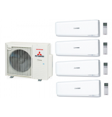 Мульти сплит-система Mitsubishi Heavy Industries SCM80ZS-W+ SRK25ZSX-W*4шт