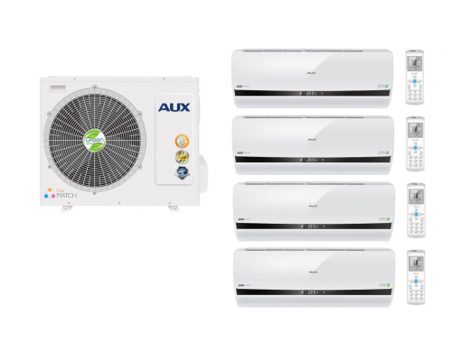 Мульти сплит-система AUX AM4-H36/4DR1B compact+ AMWM-H07\4R1(v2) *4шт