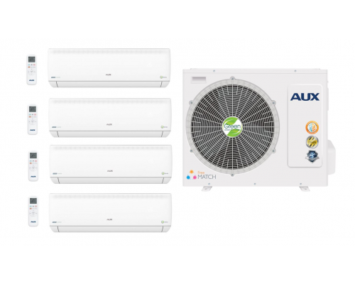 Мульти сплит-система AUX AM4-H36/4DR1B compact+ AMWM-H07\4R2(J)*4шт