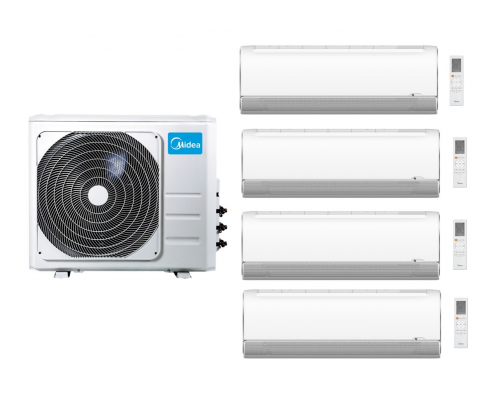 Мульти сплит-система Midea M4OE-28HFN8-Q+ MSFA1-09N8D6-I*4шт